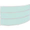 Comptoir Tool, rond, l. 1940 x P 850 x H 1100 mm, coloris hêtre/verre synthétique vert