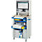 Computer-Station adlatus Typ 2015, B 720 x T 660 x H 1810 mm, fahrbar