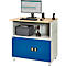 Computerstation type 6001, B 1100 x D 800 x H 1150 mm, niet verrijdbaar