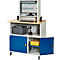 Computerstation type 6018, B 1100 x D 800 x H 1810 mm, verrijdbaar