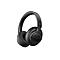 Schwarzer Over-Ear-Kopfhörer vor weißem Hintergrund.