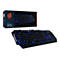 Kronic mechanische Gaming-Tastatur mit RGB-Beleuchtung vor der zugehörigen Produktverpackung.