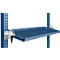 Consola de almacenamiento inclinable Manuflex, para serie Universal o Profi, profundidad útil 345 mm, para anchura de mesa 1250 mm, azul brillante