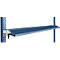 Console de rangement inclinable Manuflex, pour séries Universal ou Profi, profondeur utile 195 mm, pour largeur de table de 1750 mm, bleu brillant