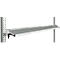Console de rangement inclinable Manuflex, pour séries Universal ou Profi, profondeur utile 195 mm, pour largeur de table de 1750 mm, gris clair