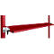 Console de rangement inclinable Manuflex, pour séries Universal ou Profi, profondeur utile 195 mm, pour largeur de table de 1750 mm, rouge rubis