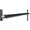 Console de rangement inclinable Manuflex, pour séries Universal ou Profi, profondeur utile 195 mm, pour largeur de table de 2000 mm, anthracite