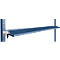 Console de rangement inclinable Manuflex, pour séries Universal ou Profi, profondeur utile 195 mm, pour largeur de table de 2000 mm, bleu brillant
