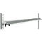 Console de rangement inclinable Manuflex, pour séries Universal ou Profi, profondeur utile 195 mm, pour largeur de table de 2000 mm, gris clair