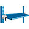 Console de rangement inclinable Manuflex, pour séries Universal ou Profi, profondeur utile 345 mm, pour largeur de table de 1250 mm, bleu clair