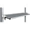 Console de rangement inclinable Manuflex, pour séries Universal ou Profi, profondeur utile 345 mm, pour largeur de table de 1500 mm, alu argent