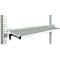Console de rangement inclinable Manuflex, pour séries Universal ou Profi, profondeur utile 345 mm, pour largeur de table de 1500 mm, gris clair