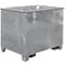 Container voor trajecttreinen type C 80, voor vaste stoffen, 3 hoog stapelbaar, capaciteit 0,8 m³, tot 1000 kg, gegalvaniseerd