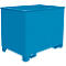 Container voor trajecttreinen type C 80, voor vaste stoffen, 3 hoog stapelbaar, capaciteit 0,8 m³, tot 1000 kg, lichtblauw RAL 5012