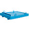 Containerbak CW 1, staal, voor afzetcontainer tot 10 m³, neigingshoek 5°, 2300 x 2030 x 560, RAL5012