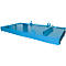 Containerbak CW 3, staal, voor afzetcontainer tot 10 m³, neigingshoek 5°, 3300 x 2030 x 560, RAL5012