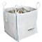 Containerzak Big Bag, open top, tot 1,5 t, 4 hijslussen, 1 stuk, B 900 x D 900 x H 900 mm, wit