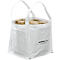 Containerzak Schäfer Shop Genius Big Bag, open top, tot 100 kg, 2 hijslussen, 5 stuks, B 400 x D 400 x H 400 mm, wit