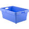 Contenedor apilable giratorio KS 18, 90 l, azul