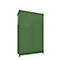 Contenedor BAUER CEN 29-3 IBC, acero, puerta de doble hoja, ancho 3565 x fondo 1585 x alto 4950 mm, verde