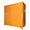 Contenedor BAUER CEN 33-2 IBC, acero, puerta de doble hoja, ancho 3510 x fondo 1480 x alto 3445 mm, naranja