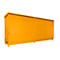 Contenedor BAUER CEN 65-2 IBC, acero, puerta corredera, ancho 6915 x fondo 1550 x alto 3445 mm, naranja