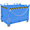Contenedor con tapa inferior FB 500, L 800 x A 1200 x H 860 mm, azul