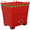 Contenedor con trampilla BKB 1000, rojo