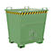 Contenedor con trampilla BKB 1000, verde