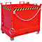 Contenedor con trampilla FB 750, rojo