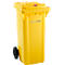 Contenedor de basura GMT, 120 l, cierre por gravedad, amarillo