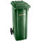 Contenedor de basura GMT, 140 l, móvil, verde