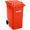 Contenedor de basura GMT, 360 l, móvil, rojo