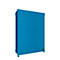 Contenedor de estantes BAUER CEN 29-3, acero, puerta de dos hojas, ancho 3565 x fondo 1585 x alto 4370 mm, azul