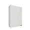 Contenedor de estantes BAUER CEN 33-3 IBC, acero, puerta de dos hojas, ancho 3895 x fondo 1585 x alto 4995 mm, blanco