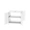 Contenedor de estantes BAUER CEN 36-2b, acero, puerta de dos hojas, ancho 3905 x fondo 2900 x alto 3145 mm, blanco