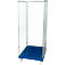 Contenedor de rejilla de alambre 3 lados, 1600 en contenedor rodante de plástico, azul genciana RAL 5010