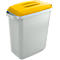 Contenedor de residuos reciclables, 60 l, con tapa, amarillo