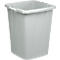 Contenedor de residuos reciclables, 90 l, sin tapa, gris