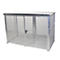 Contenedor para bombonas de gas, para uso exterior, con techo y puerta de doble hoja, galvanizado en caliente, para 78 bombonas