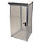 Contenedor para bombonas de gas, para uso exterior, con techo y puerta de una hoja, galvanizado en caliente, para 16 bombonas