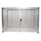 Contenedor para bombonas de gas, para uso exterior, sin techo, con puerta de doble hoja, galvanizado en caliente, para 104 bombonas