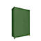 Contenedor para estanterías BAUER CEN 33-3 IBC, acero, puerta de doble hoja, ancho 3895 x fondo 1585 x alto 4995 mm, verde