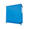 Contenedor para estantes BAUER CEN 29-2 IBC, acero, puerta de doble hoja, ancho 3175 x fondo 1480 x alto 3445 mm, azul