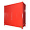 Contenedor para estantes BAUER CEN 33-2 IBC, acero, puerta de doble hoja, ancho 3510 x fondo 1480 x alto 3445 mm, rojo