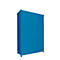 Contenedor para estantes BAUER CEN 33-3 IBC, acero, puerta de doble hoja, ancho 3895 x fondo 1585 x alto 4995 mm, azul