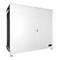 Conteneur à étagères BAUER CEN 29-2, acier, porte à double charnière, L 3175 x P 1500 x H 2980 mm, blanc