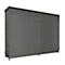Conteneur à rayons BAUER CEN 65-3 IBC, acier, porte coulissante, L 7200 x P 1550 x H 4950 mm, gris