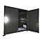 Conteneur à rayons isolés BAUER CEH 29-2 IBC, acier, porte à double battant, L 3220 x P 1500 x H 3510 mm, gris