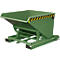 Conteneur basculant automatique Bauer type 4A 600, 3 points de déverrouillage, système de roulement, capacité 0,6 m³, jusqu'à 1000 kg, vert réséda RAL 6011